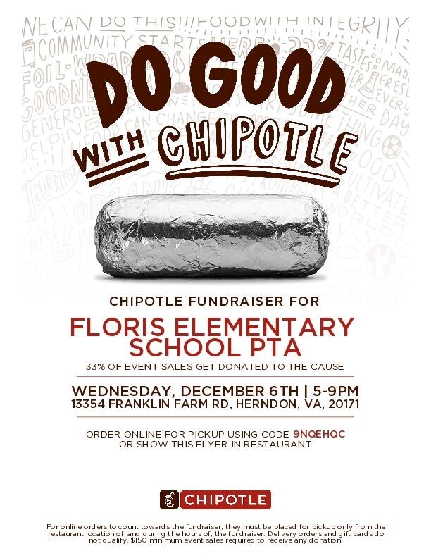 PTA Spirit Night Chipotle 