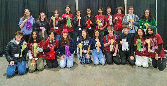 Awards won at Virginia Junior Classical League Convention by TJ