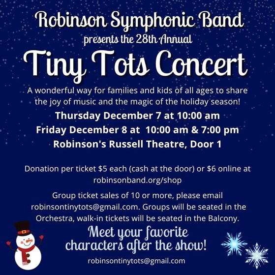 Robinson Symphonic Band Tiny Tots Concert