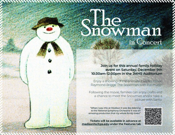 the Snowman in Concert at Madison HS