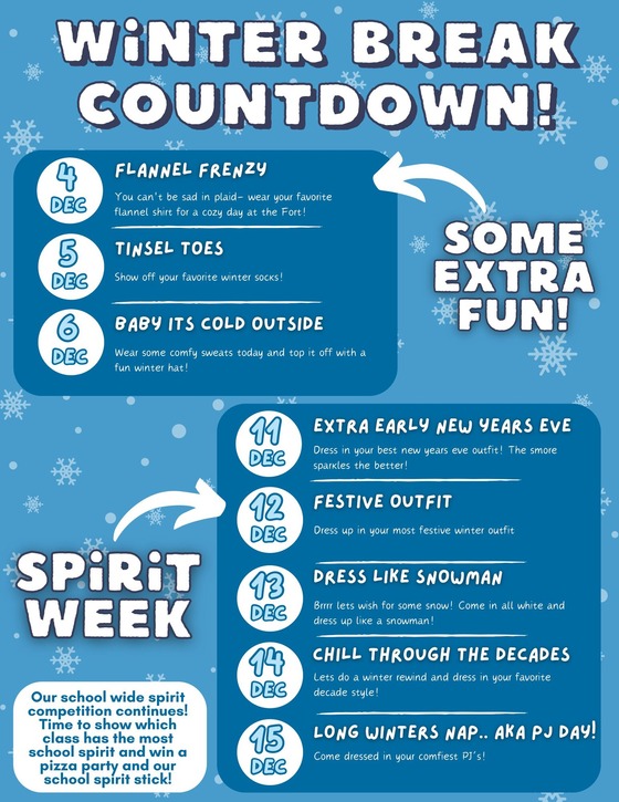 FB Upper Winter Break Spirit Week