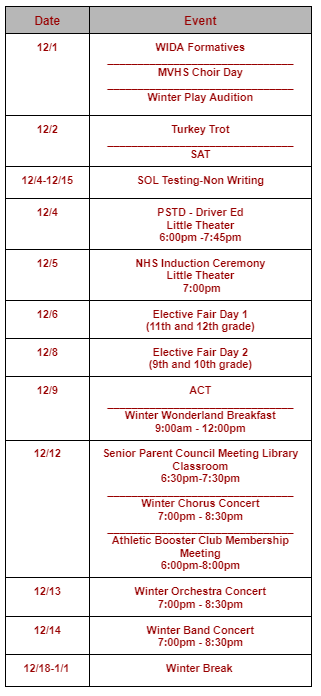 NYC Calendar 12-1-23