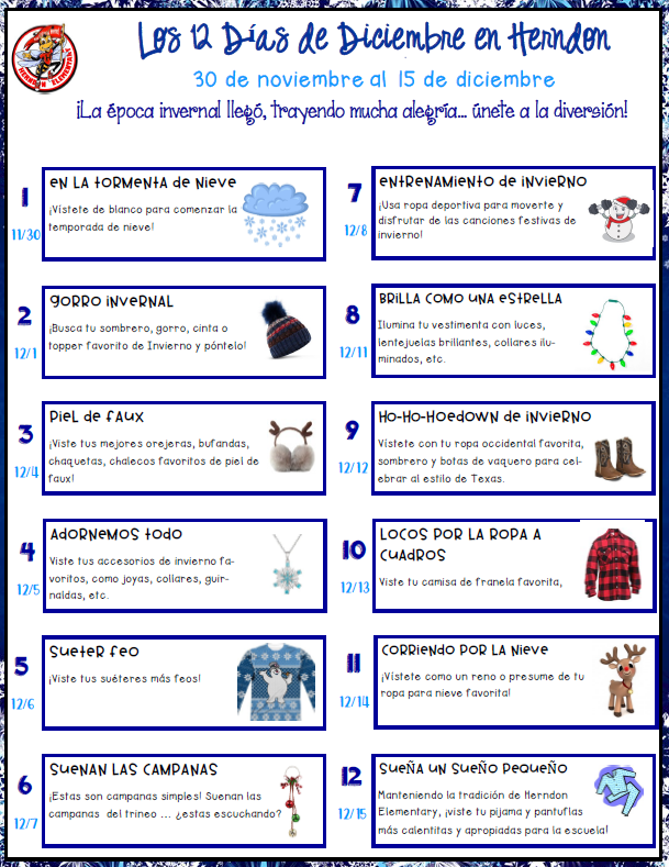 12 days of christmas Spanish
