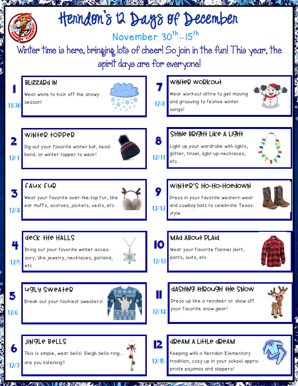 12 days of christmas English