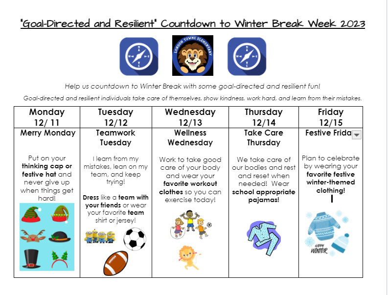 Winter Break Countdown Flyer