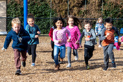 Students running