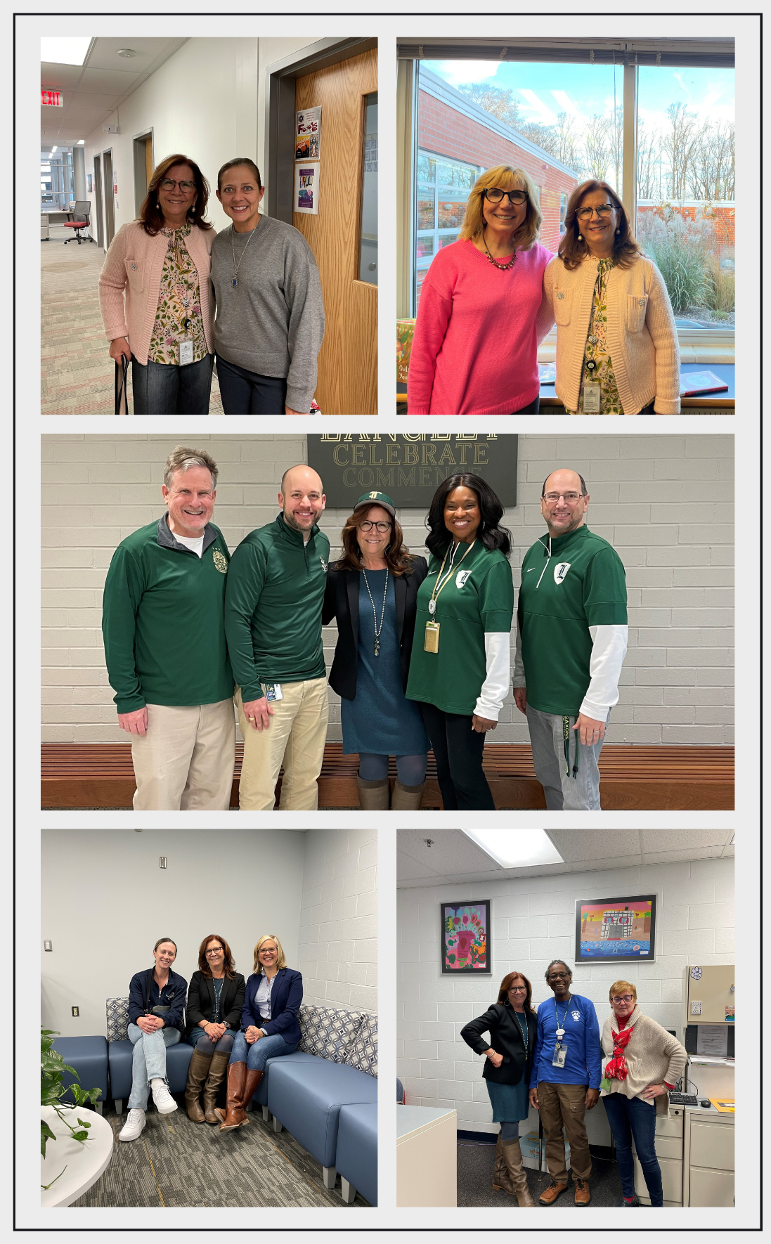 Photo collage Dranesville school visits