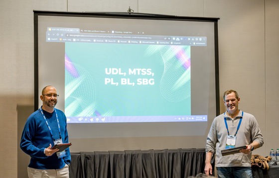 Tim Brown presenting