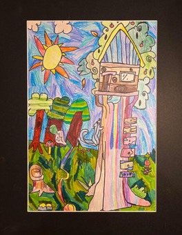2nd Grade Visual Arts Reflections Image