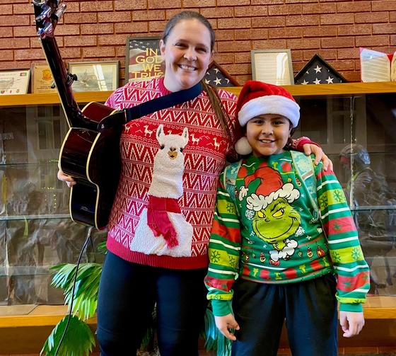 Ms. Warr and Student