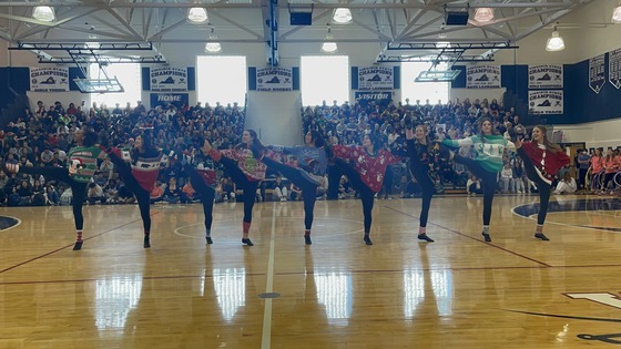Dance Team Performs at Winter Pep Rally