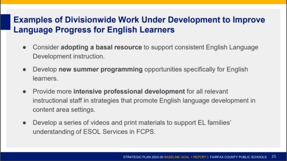Divisionwide Work to Improve Language Process for English Learners