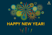 Happy New Year with firework graphics