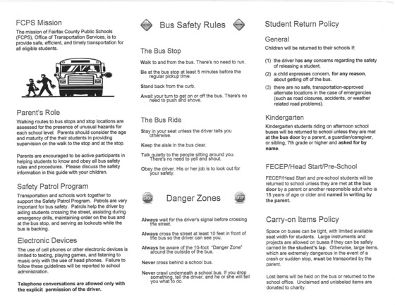 Bus Safety Rules