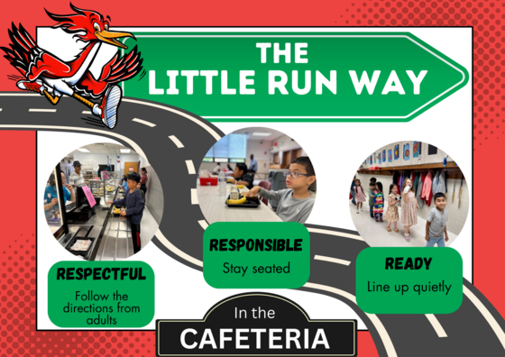 The Little Run Way in the Cafeteria (Behavior Expectation Poster)
