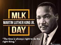 Monday is MLK Day and schools will be closed.