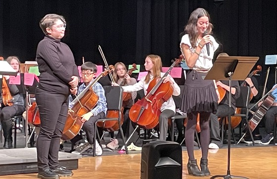 5th and 6th grade students had a wonderful winter strings concert.