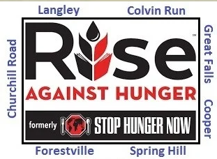 Langley Pyramid Rise Against Hunger Logo