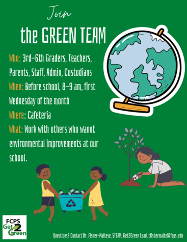 WSES has a green team that meets on the first Wednesday of each month.