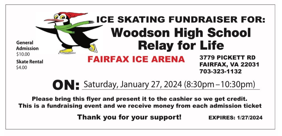 Woodson HS Relay for Life Flyer