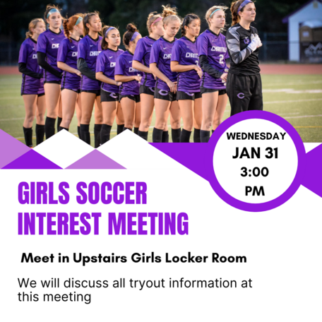 Girls Soccer Interest Meeting