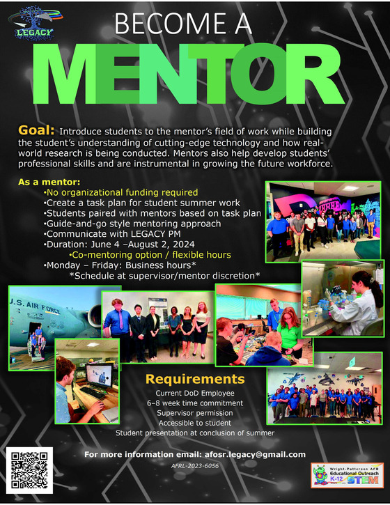 DOD employees volunteer to be a Mentor flyer