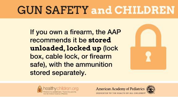 Gun Safety and Children Reminder