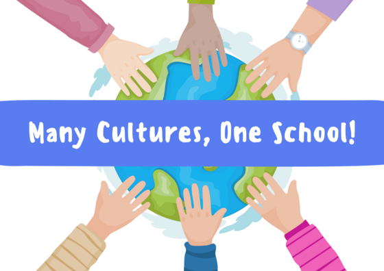 Many Cultures, One School artwork
