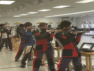 Woodson Rifle Team competing
