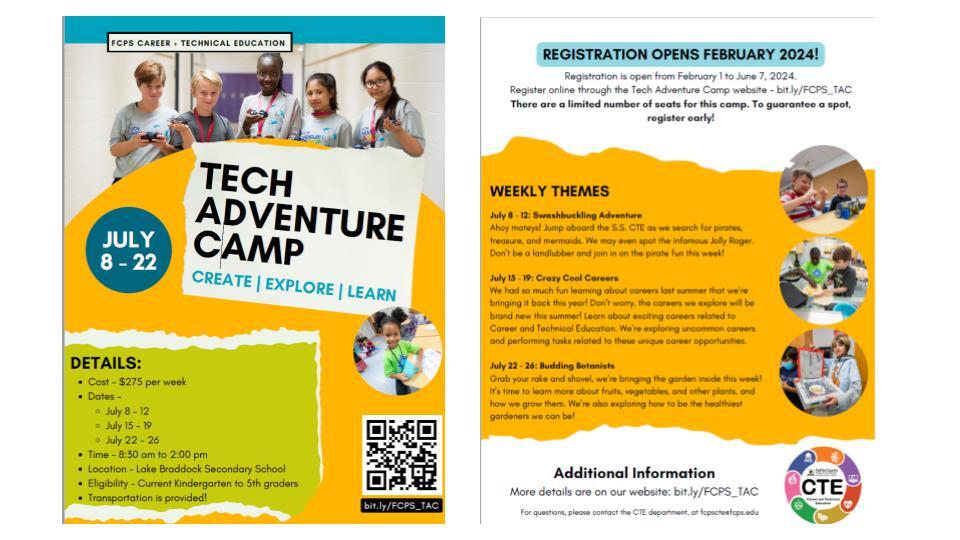Tech Camp flyer