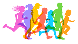 graphic of kids running