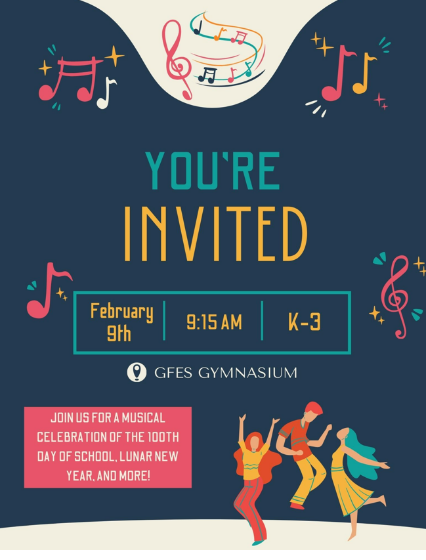 You're invited Feb 9 @9:15 am in the GFES gymnasium