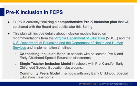 Pre-K Inclusion in FCPS