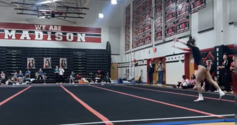 Gymnastics meet at Madison HS