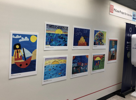 FSES Student Art Work at the Dulles Airport Art Walk