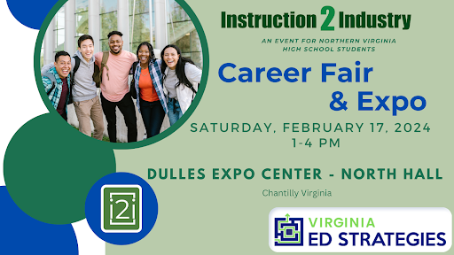 Career Fair and Expo Graphic - Feb. 17, 1-4 p.m. at the Dulles Expo Center.