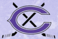 Chantilly Hockey Logo - purple with hockey sticks