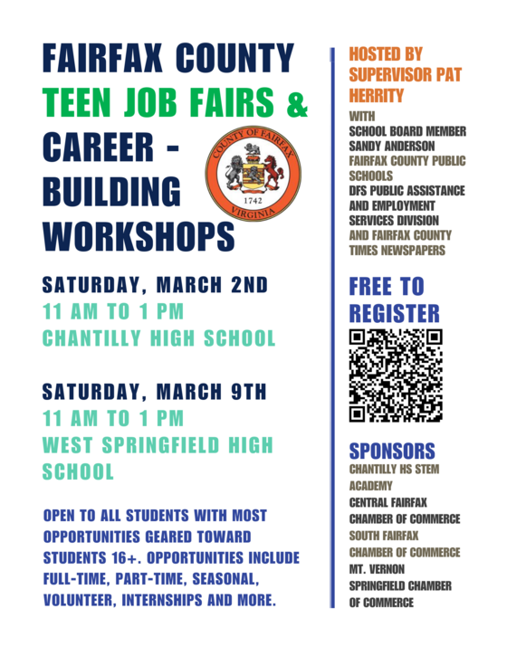 Fairfax County Teen Job Fairs & Career Building Workshops