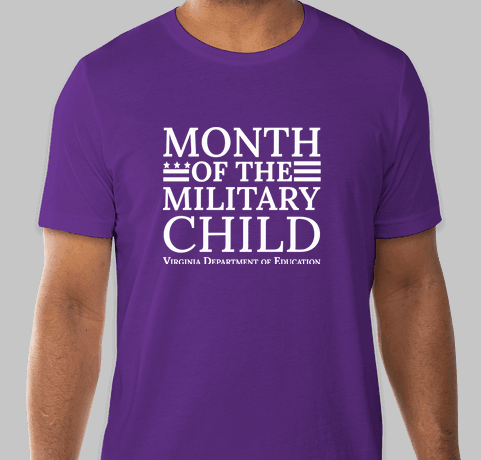 Purple T-shirt  Month of the Military Child