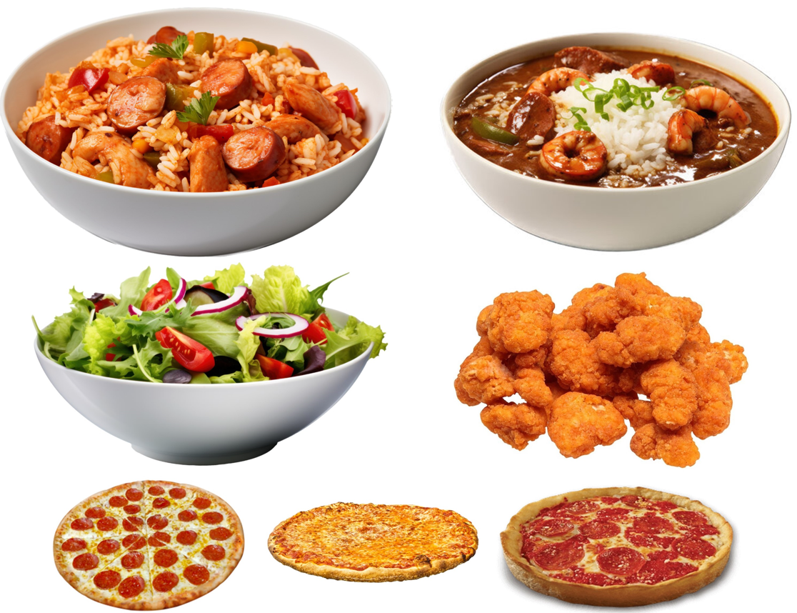 An image of food dishes from Uno's that will be available at the PTA Silent Auction.