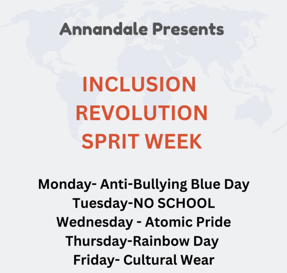 Inslusion Revolution Week Schedule