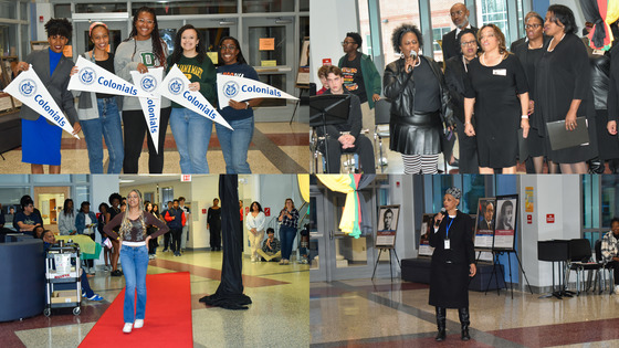 Collage of photos from PTSA's Black History Month Celebration