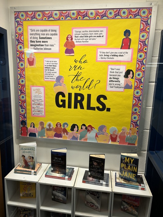 Library Display for National Women's History Month