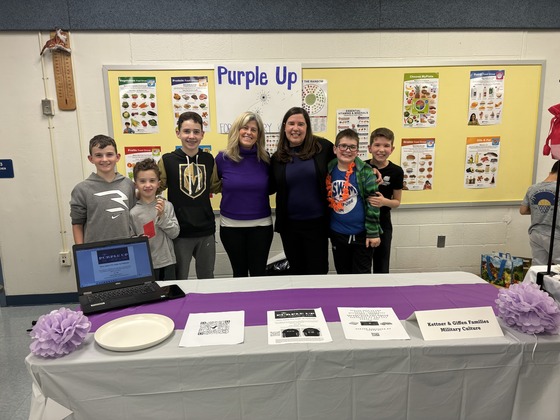 Purple Up Table - Arts and Culture Night
