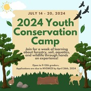 Youth conservation camp poster