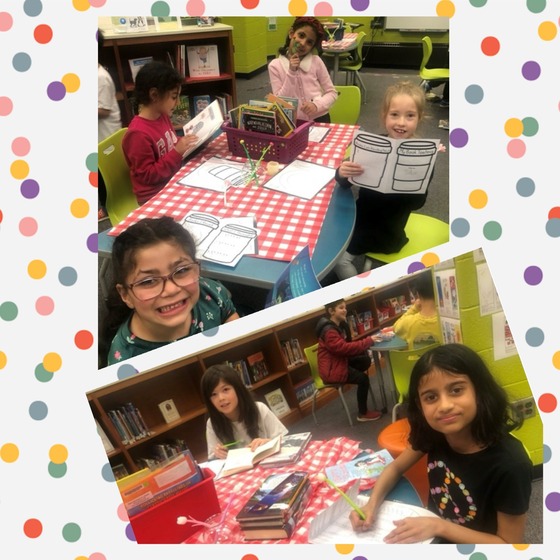 Students participated in "book tastings" during Read Across America week.