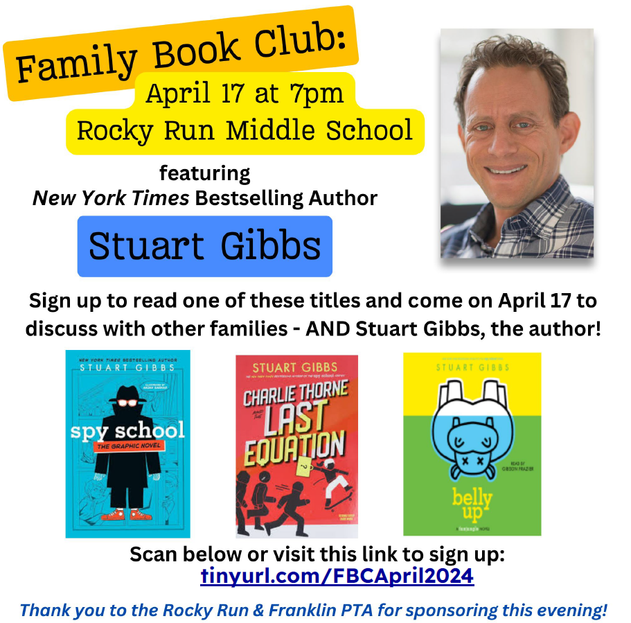Flier for Family Book Club