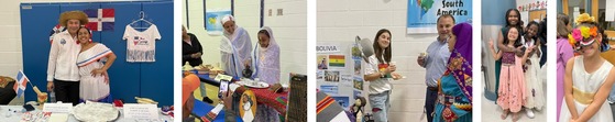 Families showcasing their culture at Celebration of Cultures Night