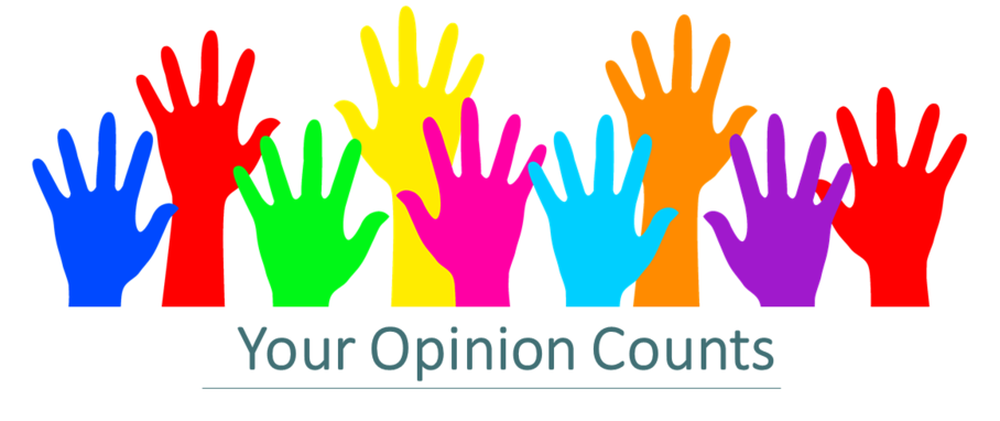 multicolored hands  Your opinion counts