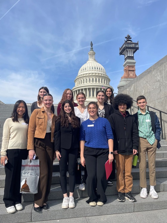 Government students at the annual Capital Hill field trip